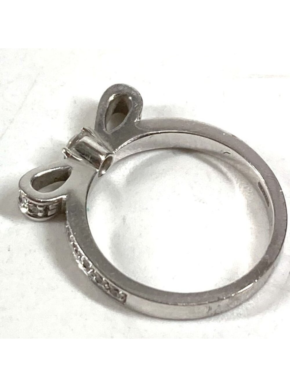 Chanel Ring Ribbon Diamond Silver - Picture 4 of 11